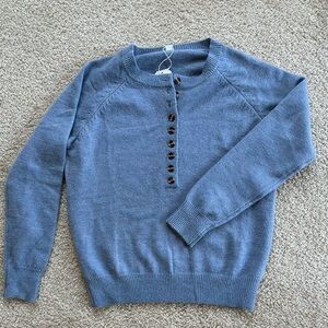 Blue knit sweater - size xl